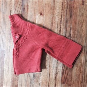 Anthropologie Guinevere Orange Cropped Cardigan